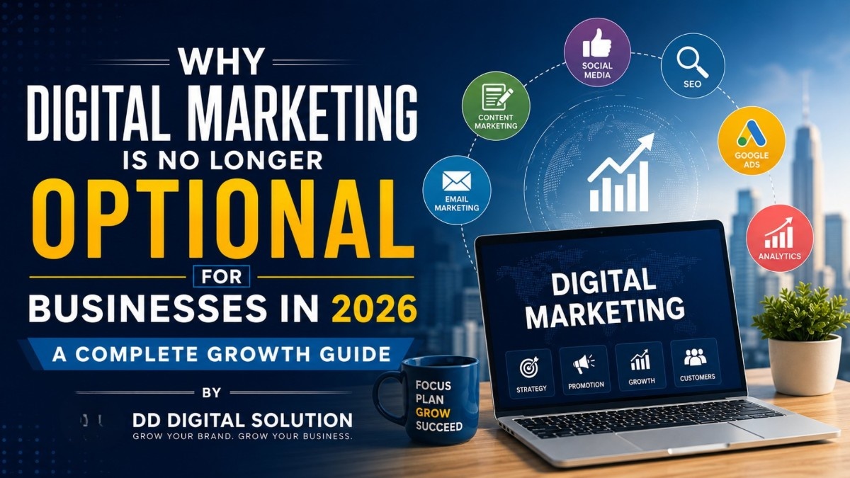 Why Digital Marketing is No Longer Optional for Businesses in 2026: A Complete Growth Guide by DD Digital Solution